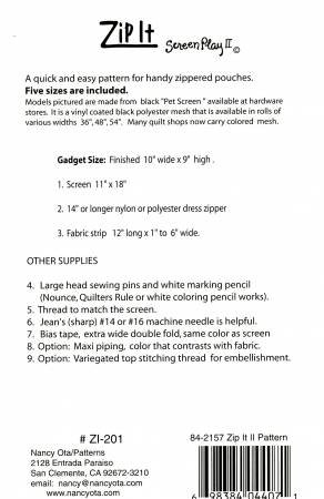 Zip It Pouches (Screen Play 2)