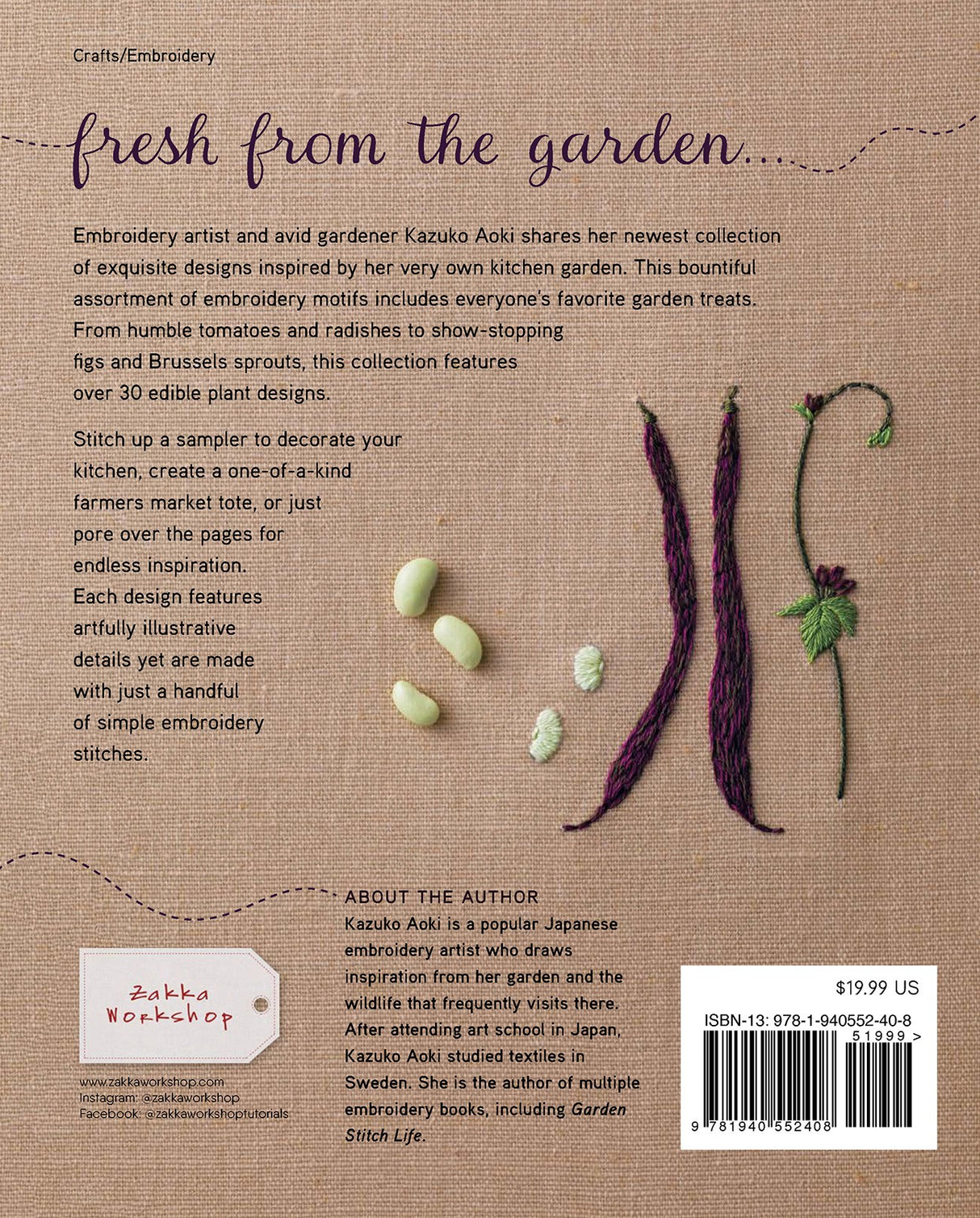 Embroidered Kitchen Garden