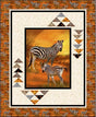 Zebra Sunset Downloadable Pattern