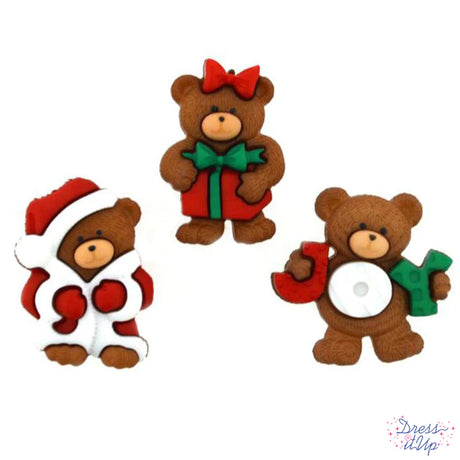 A Beary Merry Christmas Buttons