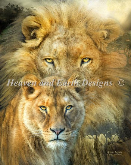 African Royalty Cross Stitch By Carol Cavalaris