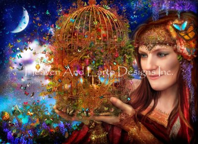 Her Butterfly Fairytale Cross Stitch by Aimee Stewart