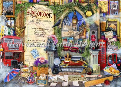 Life Is An Open Book London Cross Stitch by  Aimee Stewart