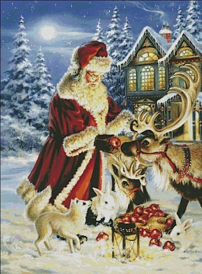 A Joyous Feast Cross Stitch by Dona Gelsinger