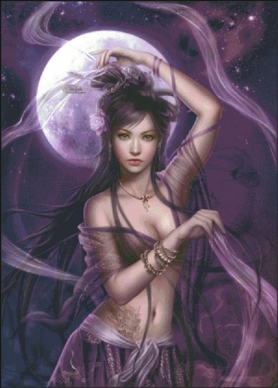 Amethyst Cross Stitch by Cris Ortega