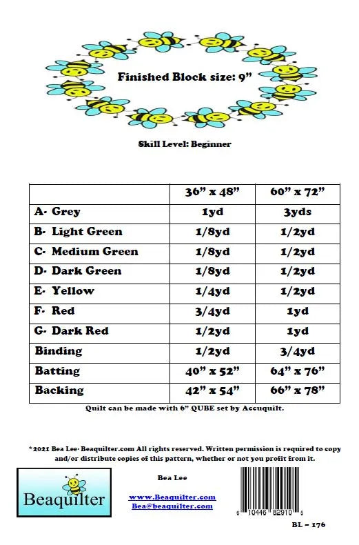 Back of the Apple Pie Downloadable Pattern by Beaquilter