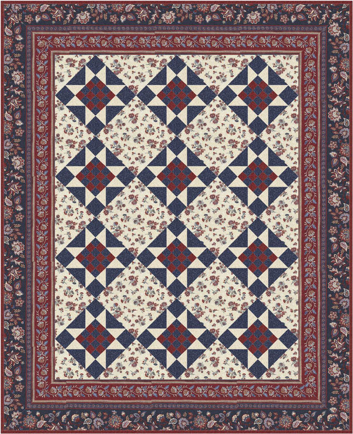 Americana Beauty Quilt Pattern by Alison Vandertang