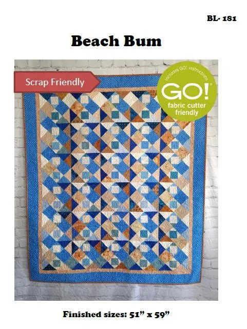 Beach Bum Downloadable Pattern by Beaquilter