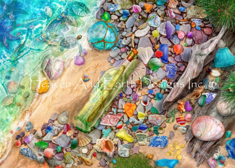 Beach Combers Bounty Cross Stitch by Aimee Stewart