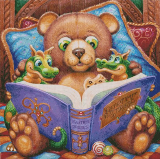 Beartime Stories Cross Stitch by Randal Spangler