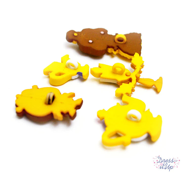 Disney Belle and Friends Buttons