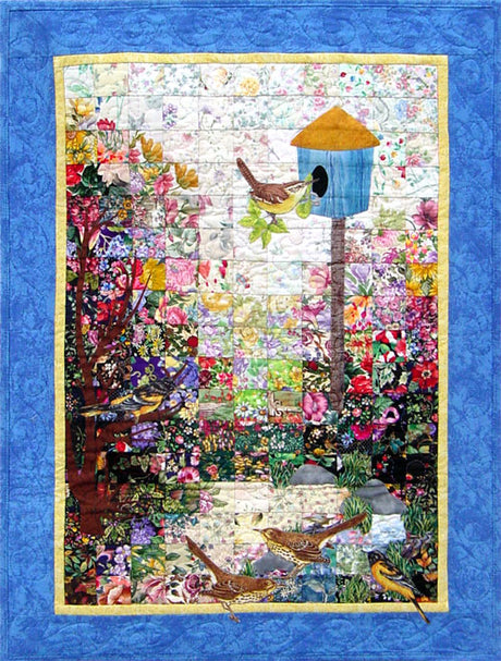 “Birdhouse” Watercolor Quilt Kit