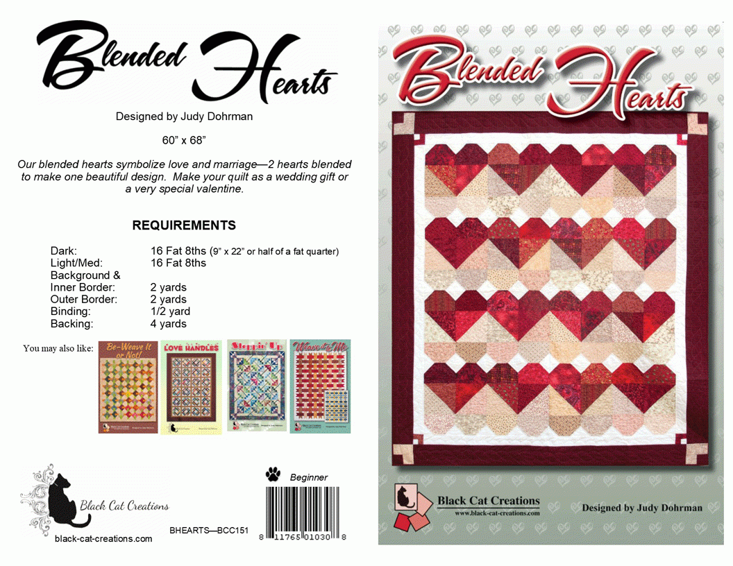 Blended Hearts Downloadable Pattern – Quilting Books Patterns and Notions