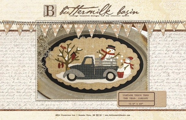 Vintage Truck thru the Year - January