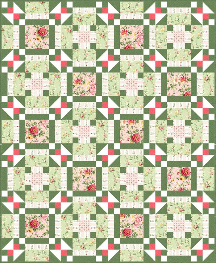 Gardens of Charlotte Quilt Pattern by Rose Cottage Quilting