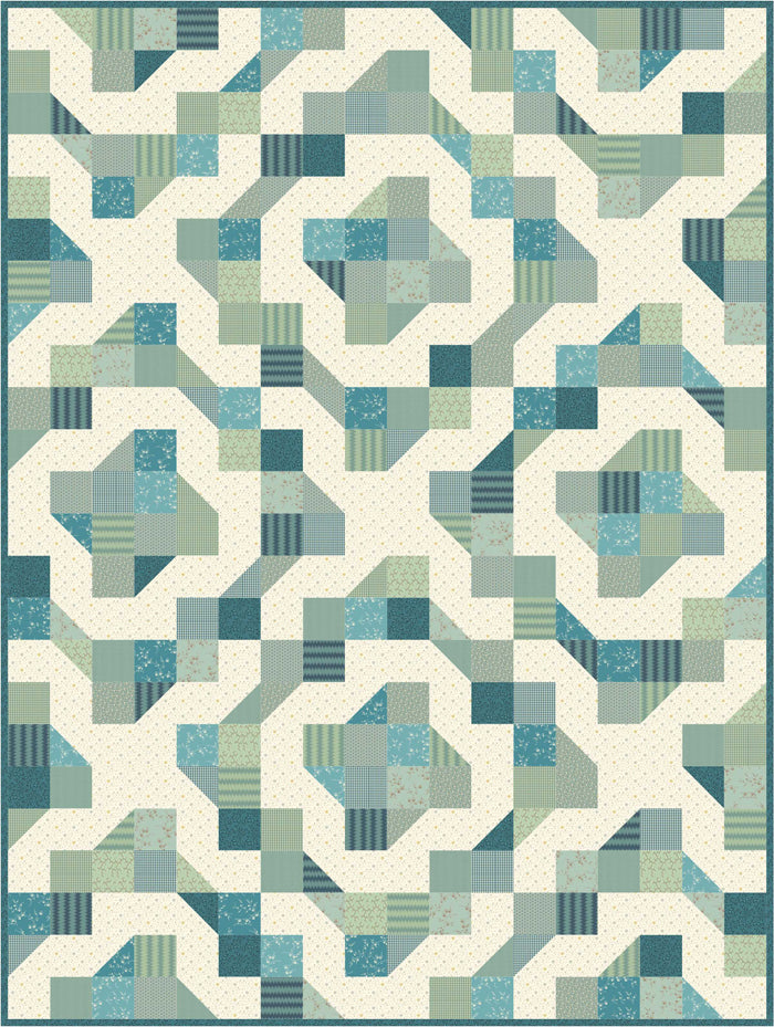 Pleasing Patchwork Quilt Pattern by Rose Cottage Quilting