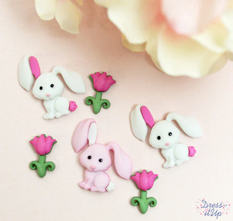 Bunny Love Buttons by Dress It Up