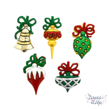 Christmas Ornaments Buttons