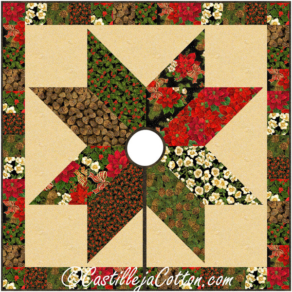 Starlight Tree Skirt Pattern by Castilleja Cotton