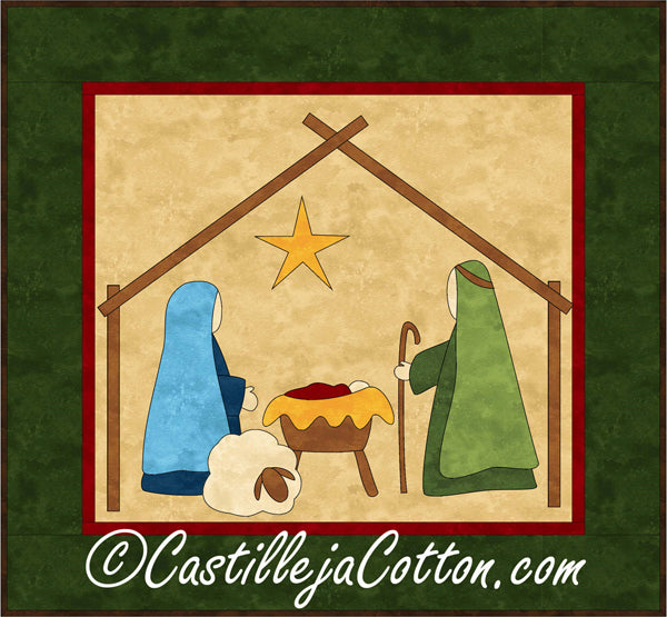 Nativity Quilt Pattern by Castilleja Cotton