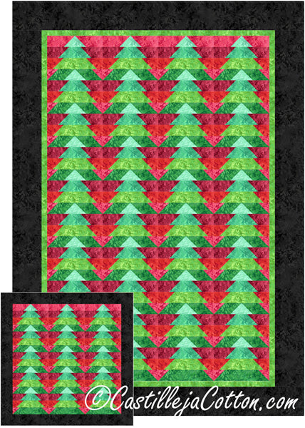 Christmas Forest Quilt Pattern by Castilleja Cotton
