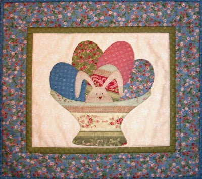 Bunny in a Basket of Eggs