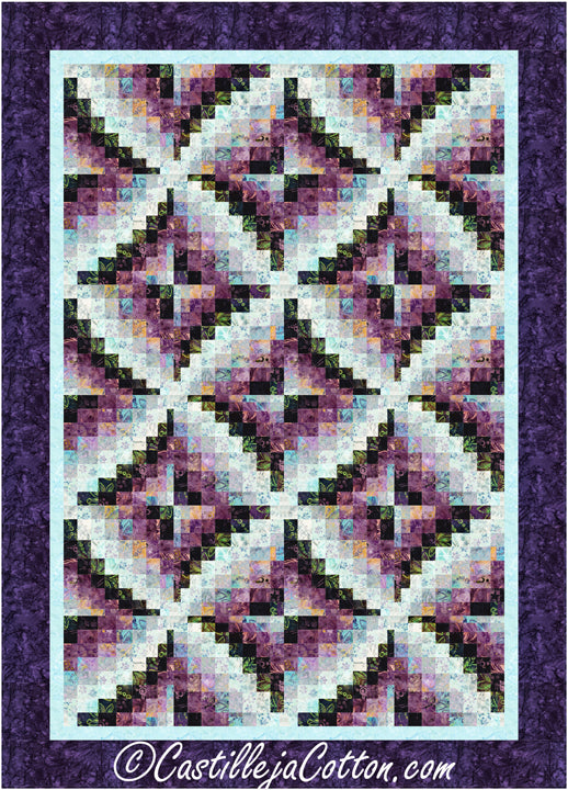 Bargello Windmills Quilt Pattern by Castilleja Cotton