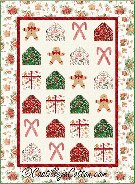 Christmas Candy Quilt Pattern by Castilleja Cotton