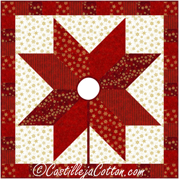 Shimmer Tree Skirt Pattern by Castilleja Cotton