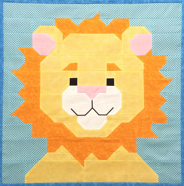 Leo the Lion Quilt Pattern by Counted Quilts