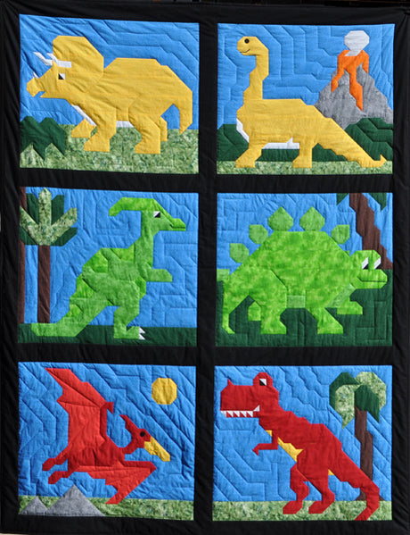 Dinosaurs Quilt Pattern by Counted Quilts