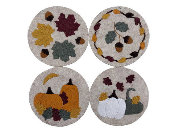 Autumn Coasters Downloadable Pattern by Rachels of Greenfield