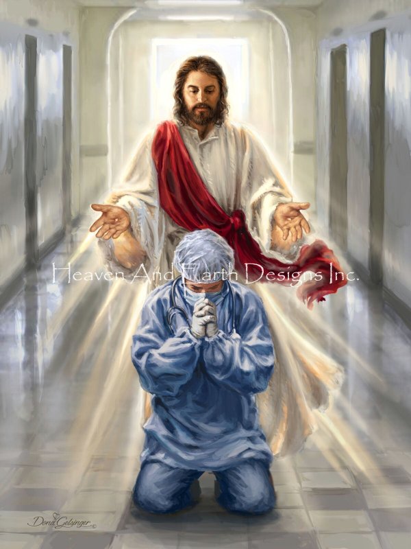 Bless Our Healthcare Heroes Cross Stitch By Dona Gelsinger