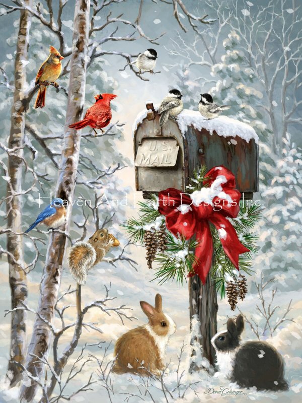 Christmas Tidings Cross Stitch By Dona Gelsinger