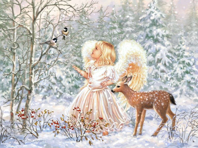 Sweet Christmas Blessings Cross Stitch By Dona Gelsinger