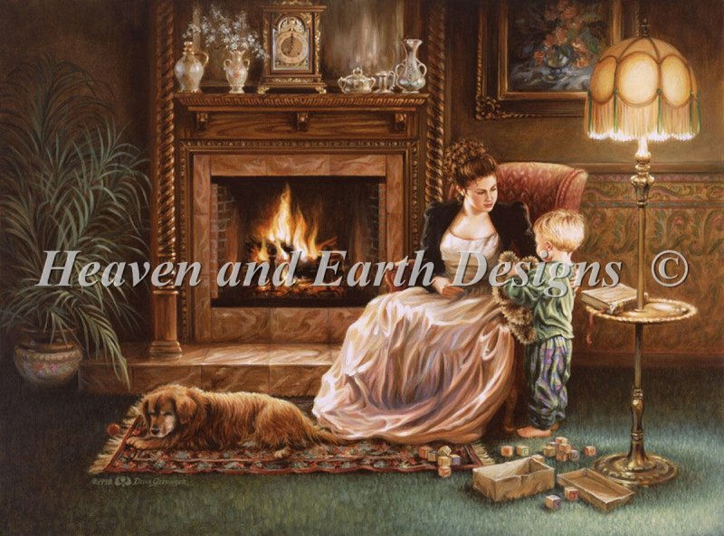 Tender Love Cross Stitch By Dona Gelsinger