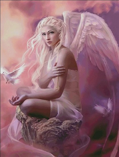 Doves Cross Stitch By Marta Dahlig