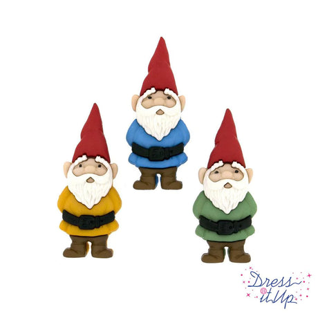 Garden Gnomes Buttons