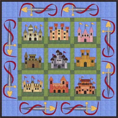 Castles Downloadable Pattern by FatCat Patterns