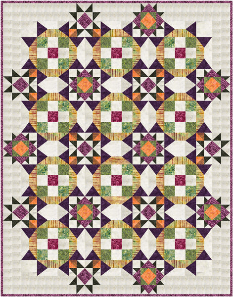 Carnivale No. 5 Quilt Pattern by Frog Hollow Designs