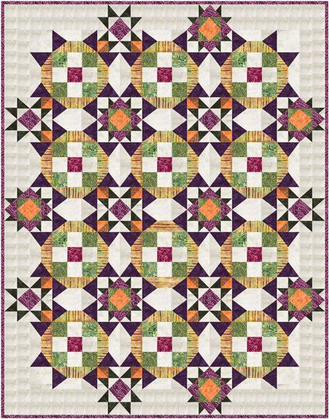 Carnivale No. 5 Quilt Pattern by Frog Hollow Designs