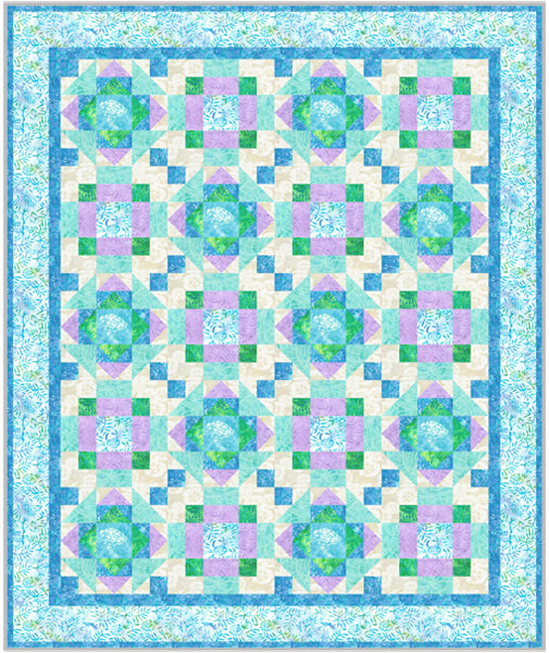 Tranquil Seas Quilt Pattern by Frog Hollow Designs