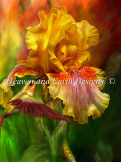 Fire Goddess Cross Stitch By Carol Cavalaris