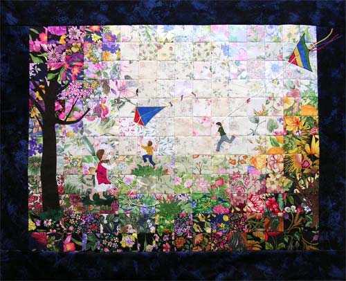 ‘Flying Kites’ Watercolor Quilt Kit