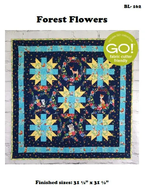 Forest Flowers Downloadable Pattern by Beaquilter