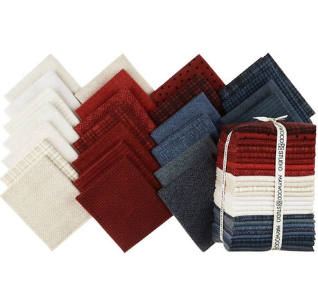 Fat Quarter Woolies Three Cheers 24pcs/bundle