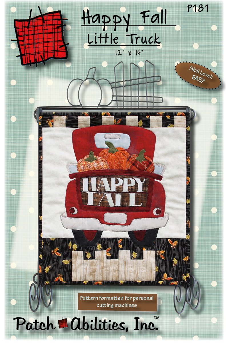 Happy Fall Little Truck Downloadable Pattern by Patch Abilities