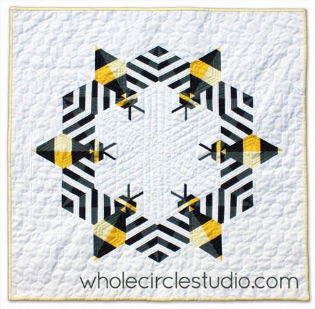 Bzzzzzz Mini Quilt - Whole Circle Studio