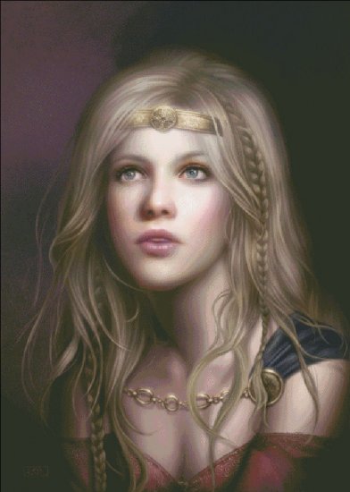 Glimpse Of Gold Cross Stitch by Cris Ortega