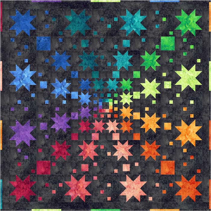 Star Burst Quilt Pattern by Gourmet Quilter